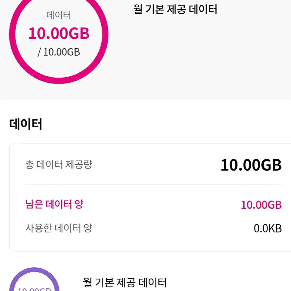 LGU+ 유플러스 데이터 1GB ~10GB