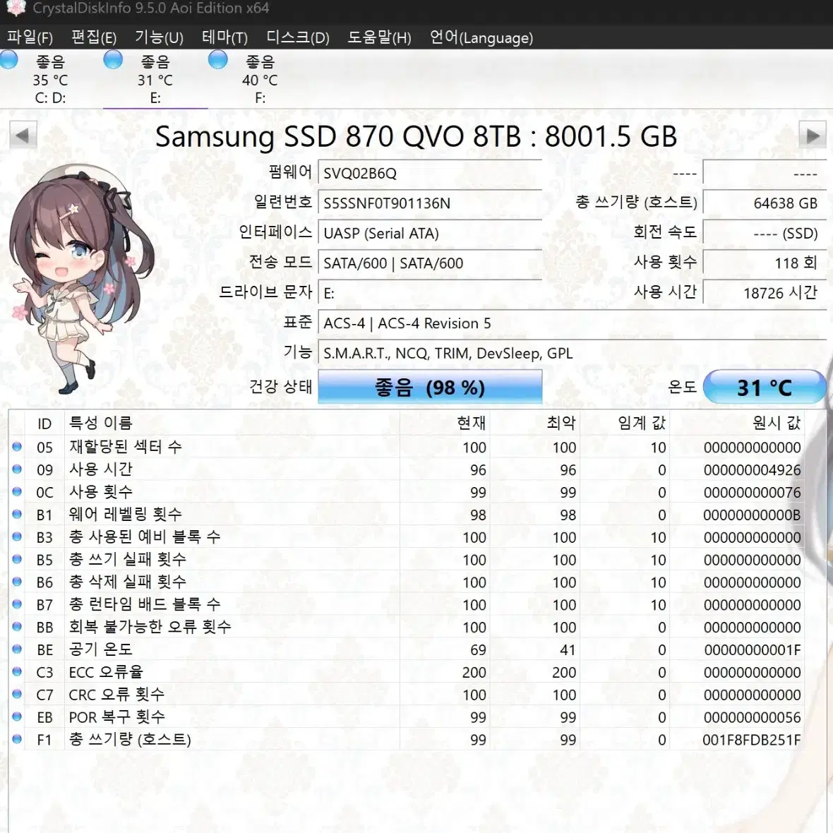 삼성 QVO 870 8TB