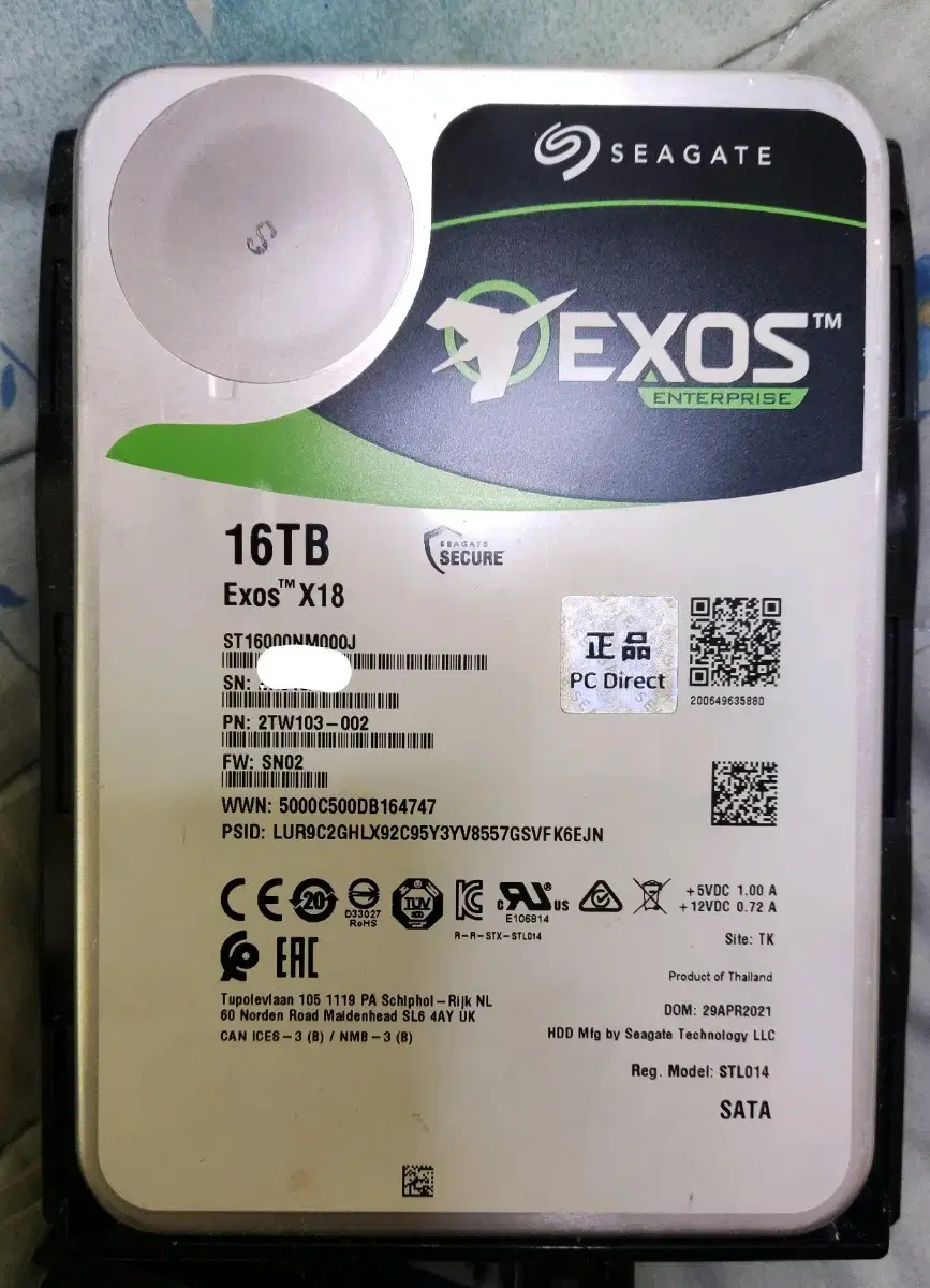 Seagate Exos X18 16TB (ST16000NM000J)