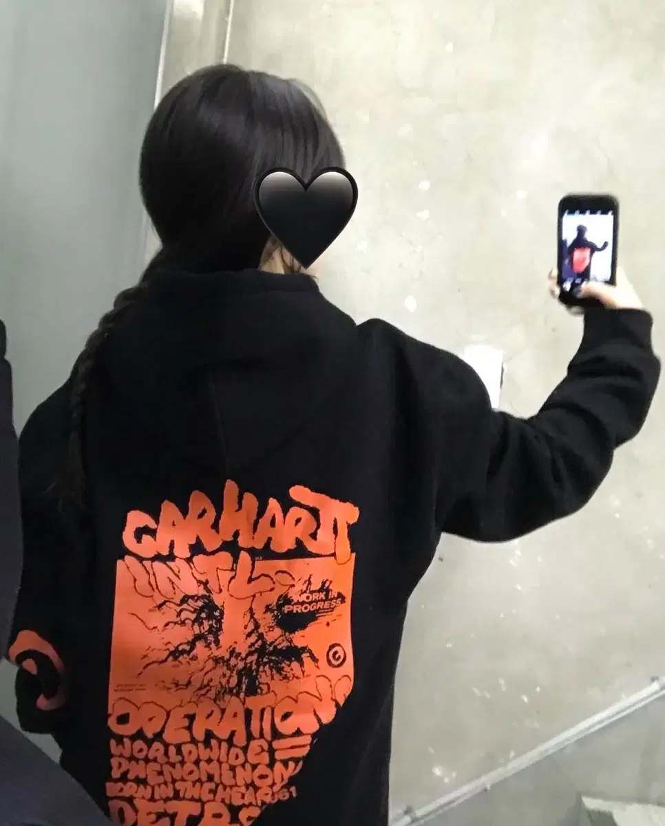 Carhartt 칼하트WIP 블랙 후드티