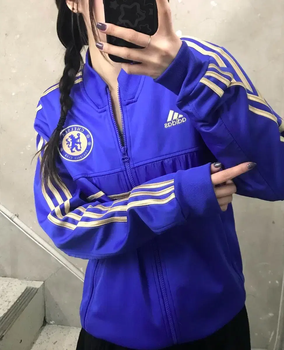 Adidas 아디다스 블루 첼시풋볼클럽 트랙탑