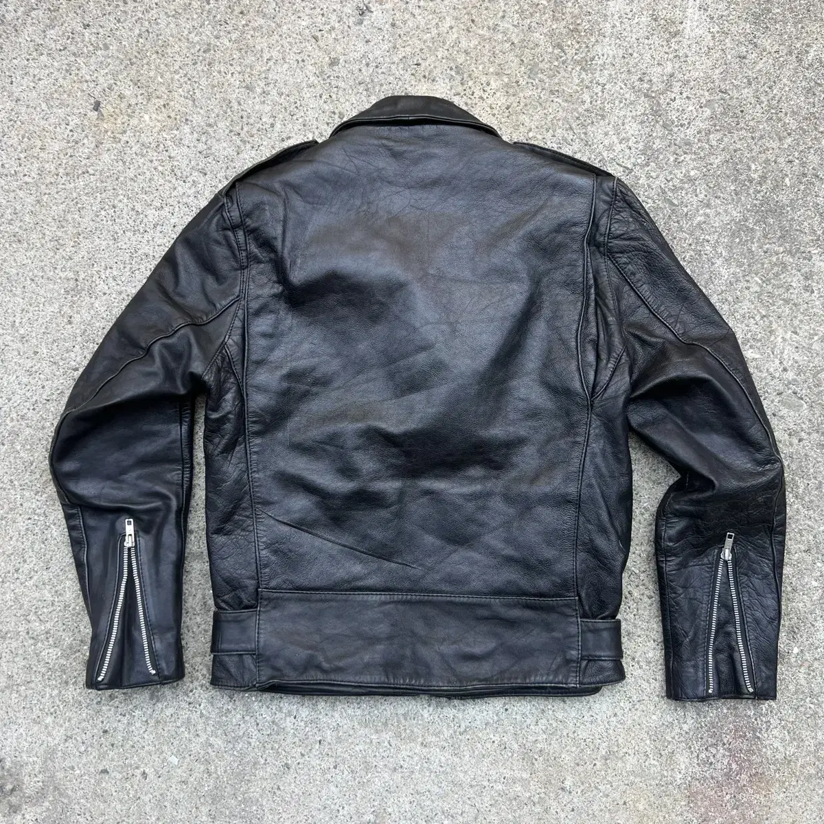 80s Houston Cow Leather Biker Jacket