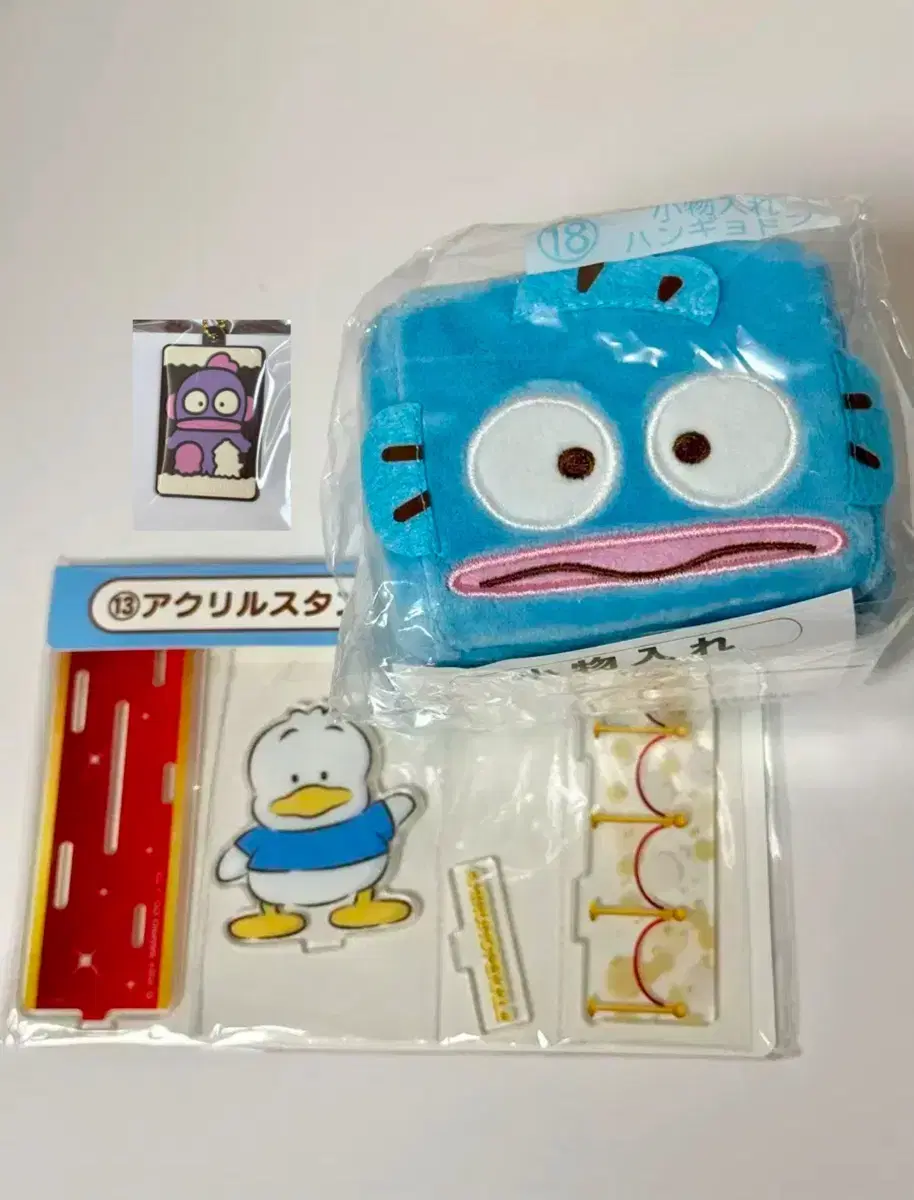 Sanrio Atari Kuji Han Gyo Dong Storage Box + Carapaki + Oripecle Acrylic Stand Set