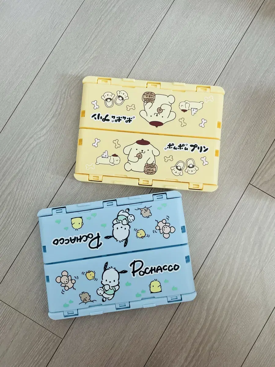 We sell Pompo and Pochacco storage boxes!!