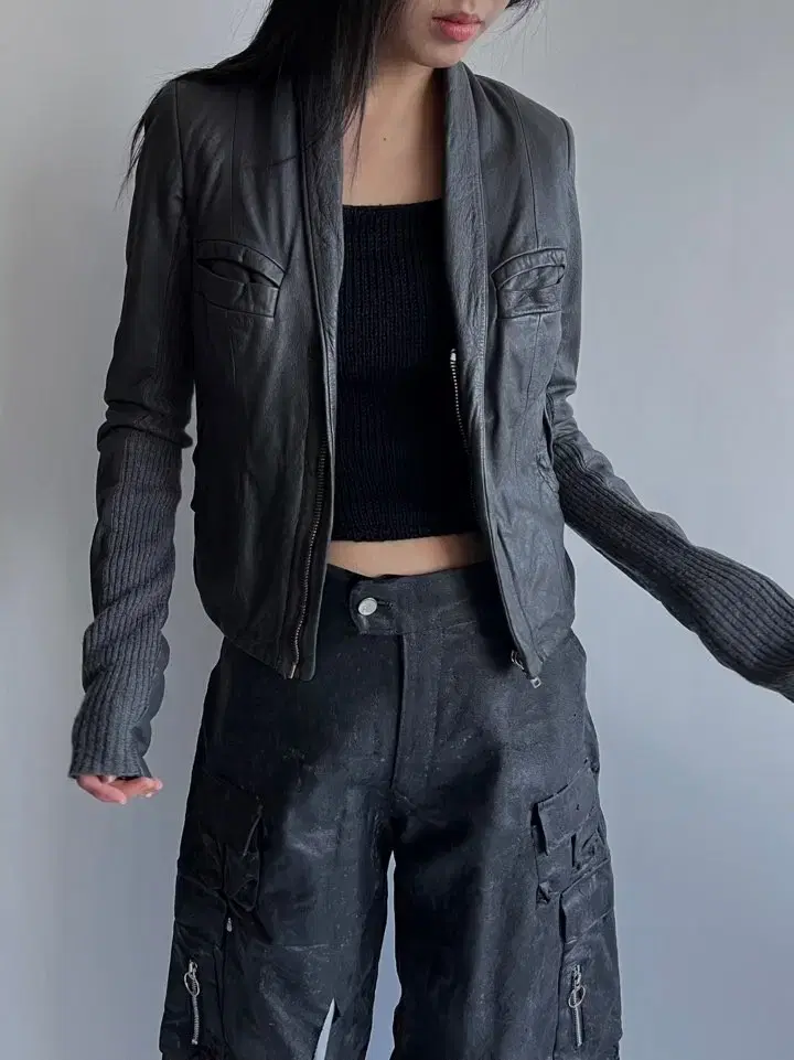 Rick Owens OLMAR AND MIRTA Leather Jacket