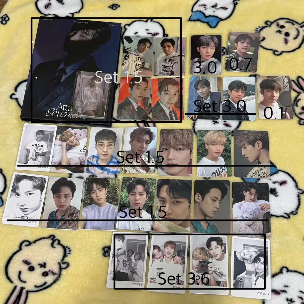 SEVENTEEN unreleased photocard ATEA joeunmusic beatroad Semi-colon Pre-order benefits Baby photocard Yes24