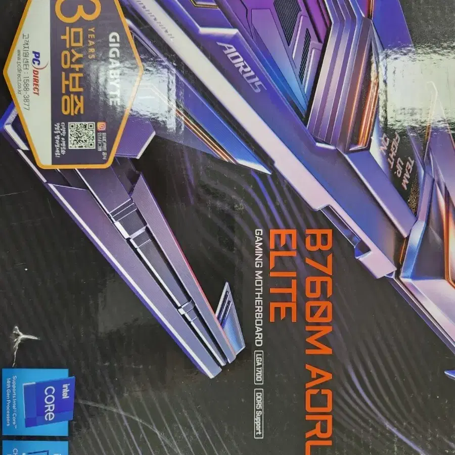 메인보드 기가바이트 B760M AORUS ELITE 미사용제품