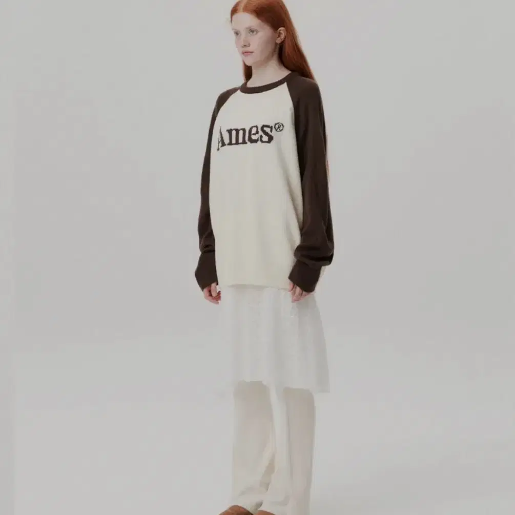 아메스 월드와이드 BASIC RAGLAN PULLOVER KNIT