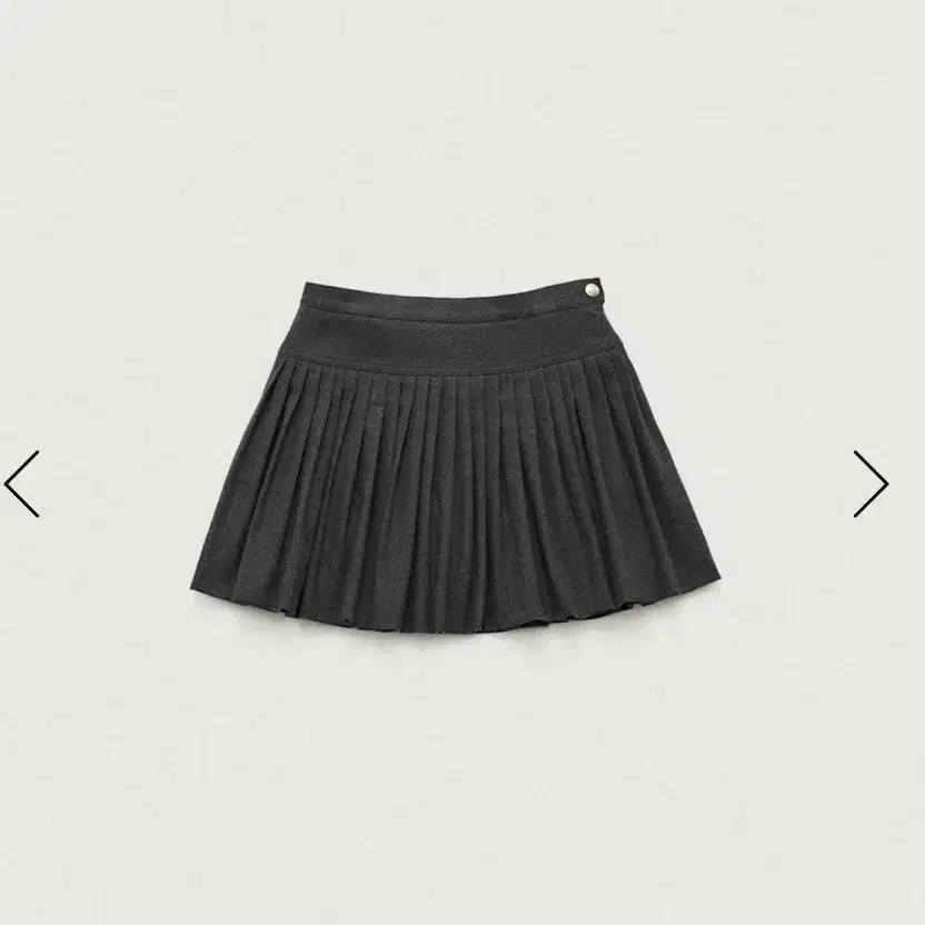 더바넷 Charcoal Karelian Pleats Mini Skirt