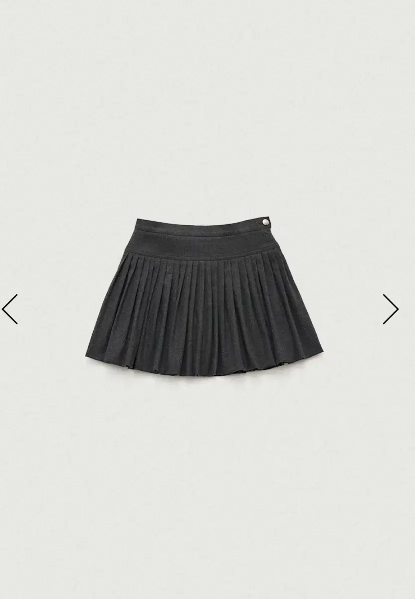 더바넷 Charcoal Karelian Pleats Mini Skirt