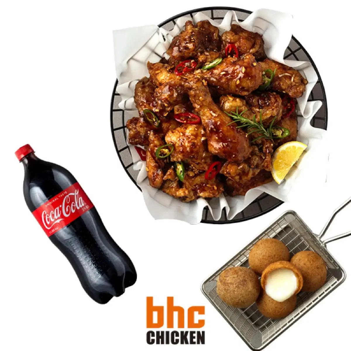 BHC 맛초킹 치킨 + 치즈볼 + 콜라 1.25L 기프티콘 판매 bhc