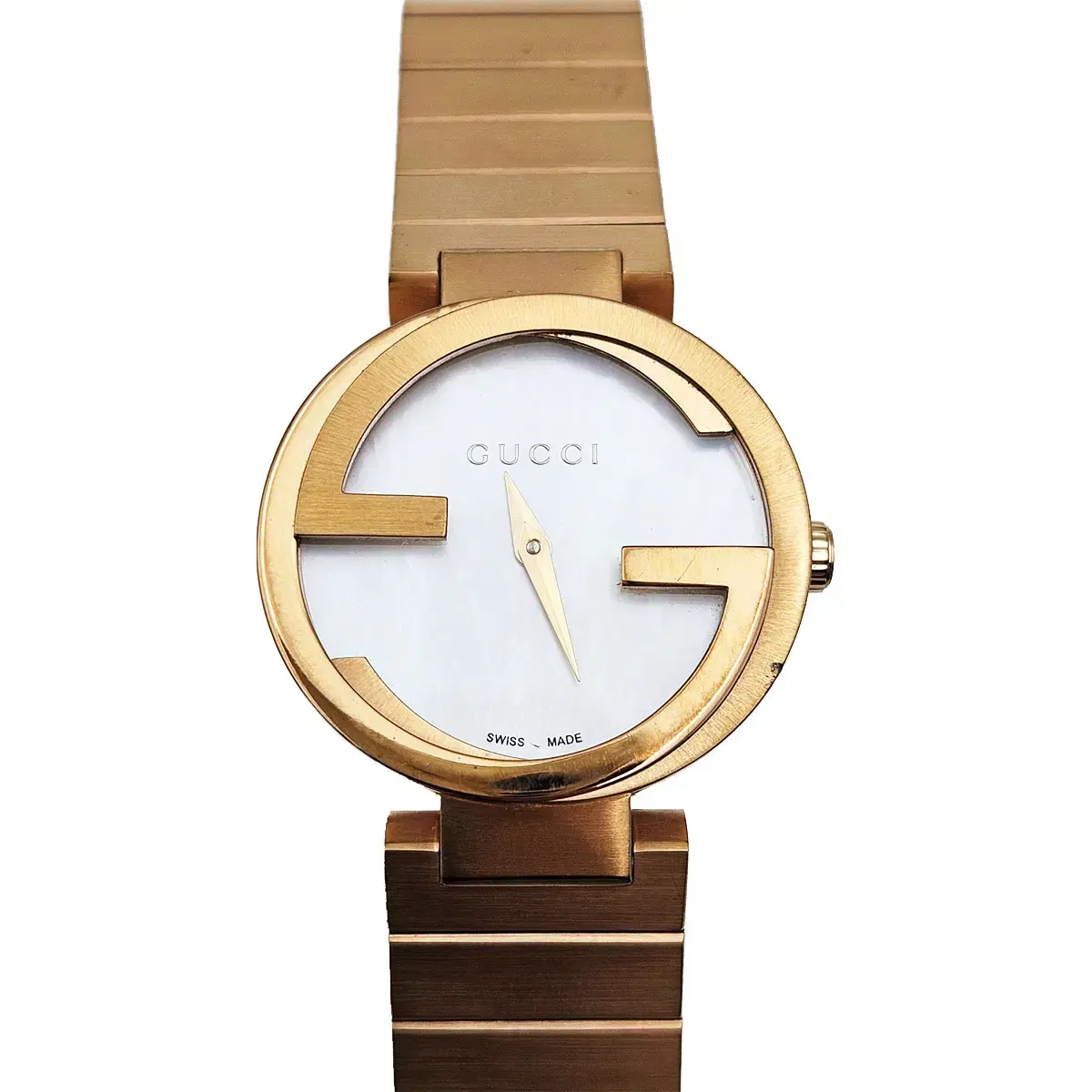 구찌 Gucci 133515 인터로킹 GG 자개 29MM 메탈 여성 시계