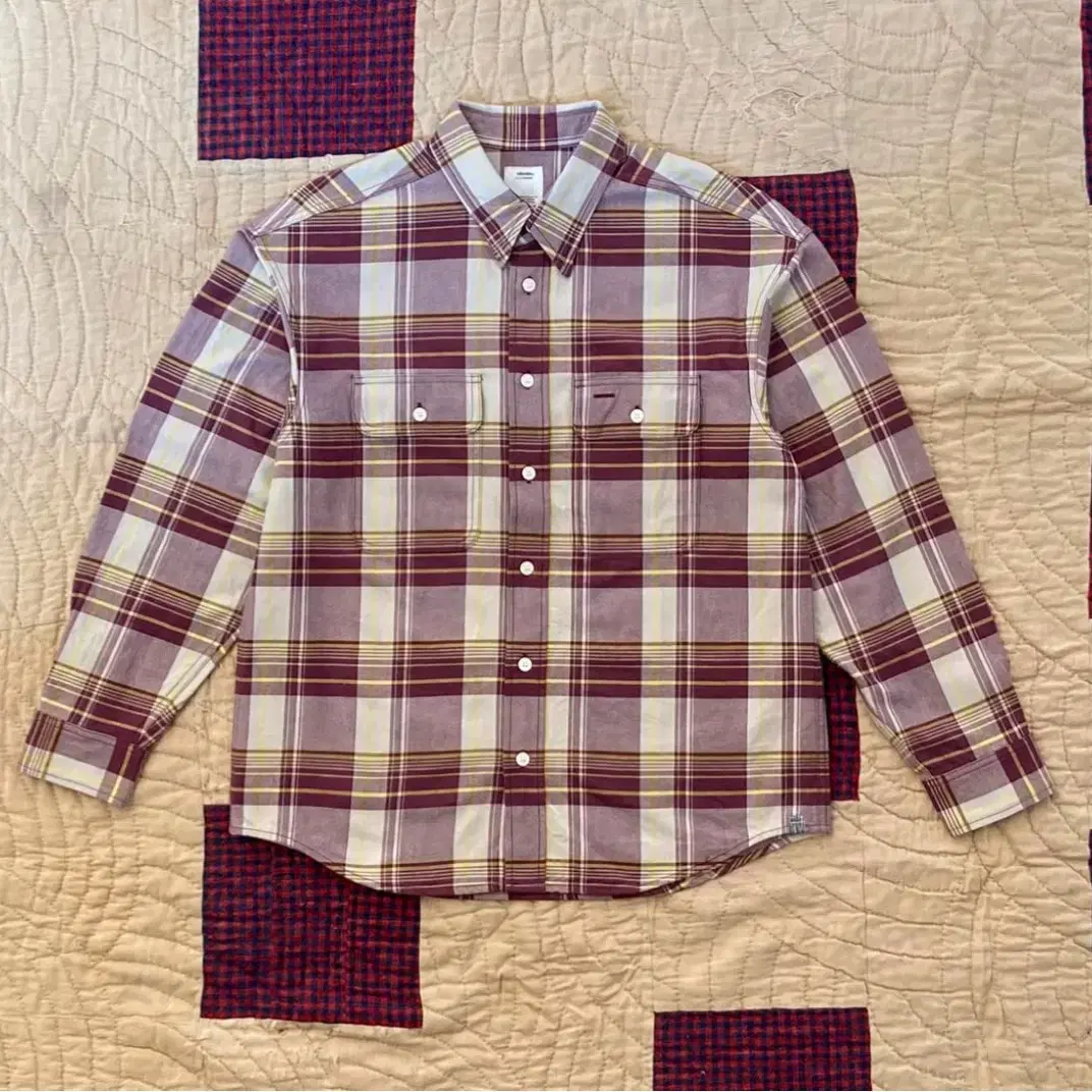 [3] 비즈빔 21AW Lumber Check L/S 셔츠 레드