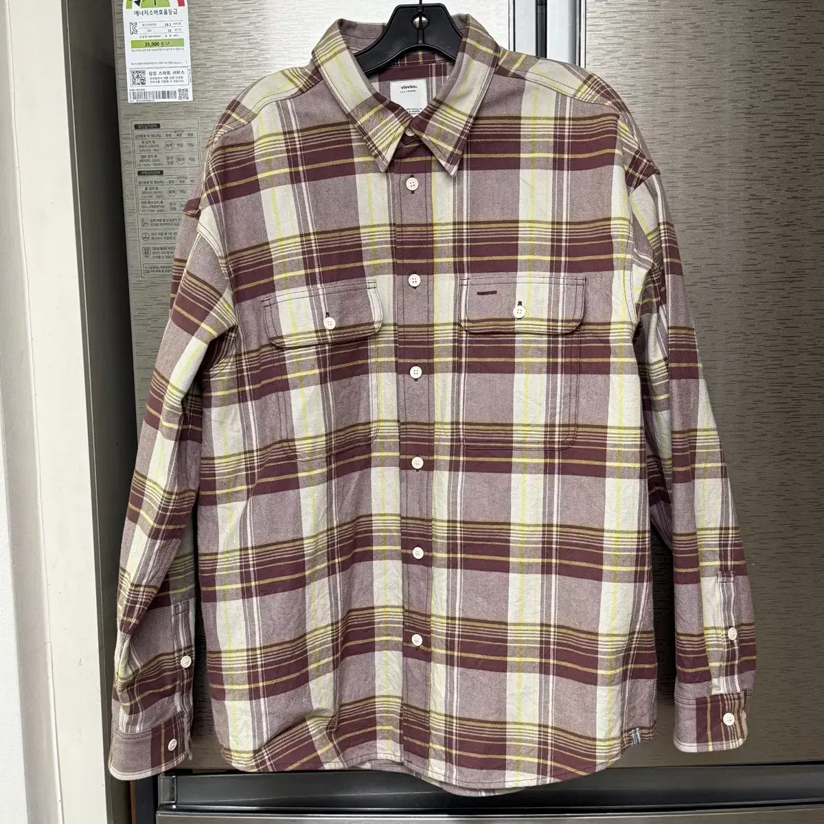 [3] 비즈빔 21AW Lumber Check L/S 셔츠 레드