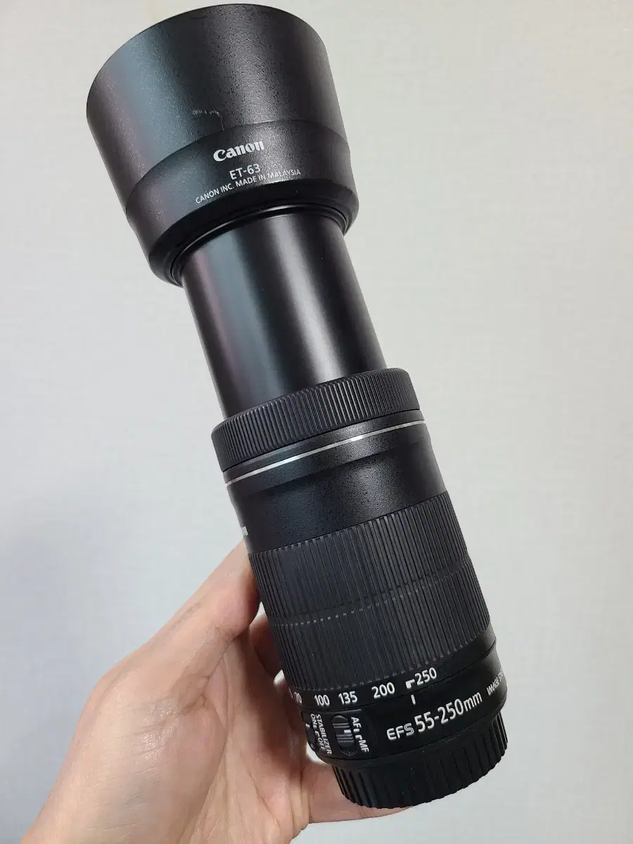 캐논EF-S 55-250mmIS STM  손떨림방지 망원렌즈 판매합니다