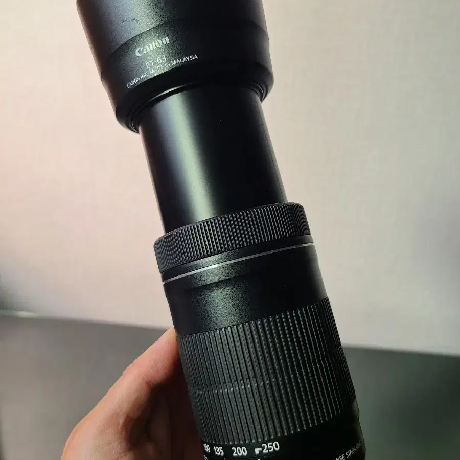 캐논 EF-S 55-250mmIS STM  손떨림방지 망원렌즈 판매합니다