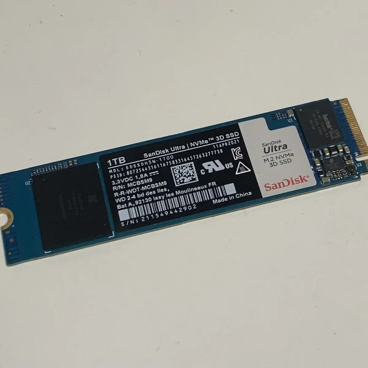 샌디스크 NVMe SSD 1TB