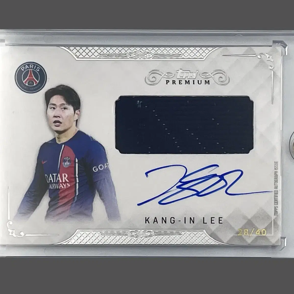 [Topps] 이강인 친필 사인 PSG 경기 실착 패치 온오토 40한정