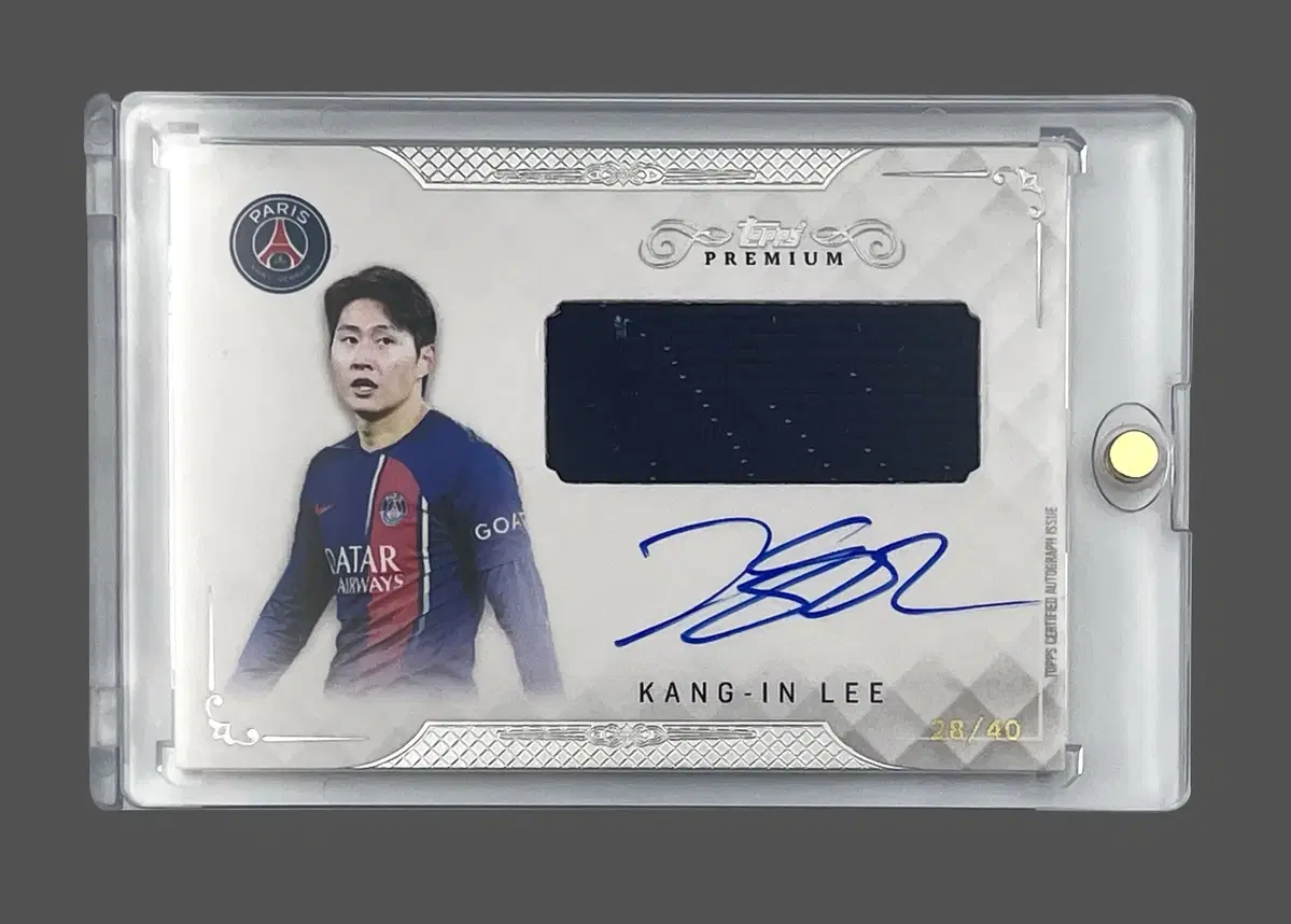 [Topps] 이강인 친필 사인 PSG 경기 실착 패치 온오토 40한정