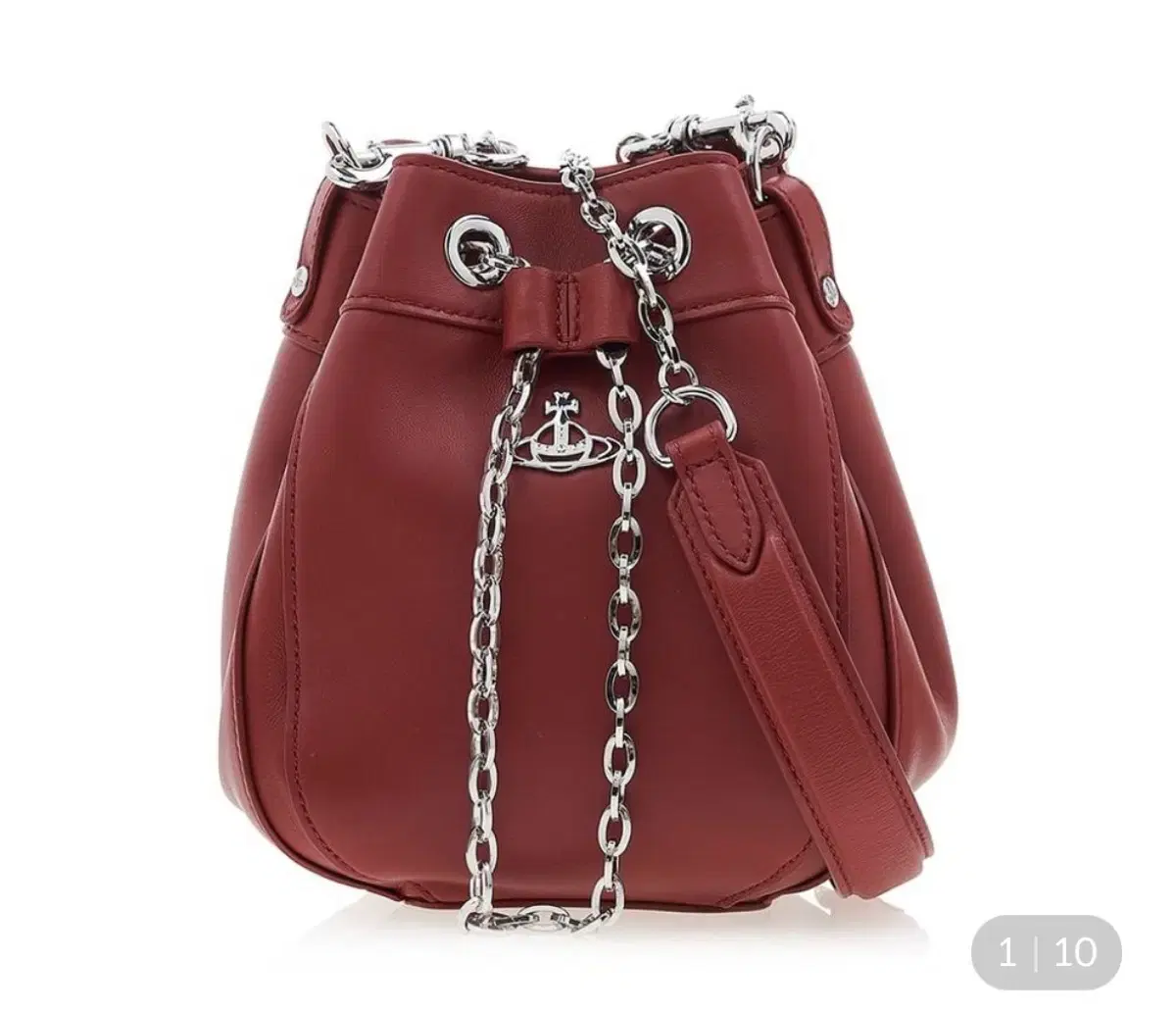 Vivienne Westwood Chrissy Small Bucket Bag Red