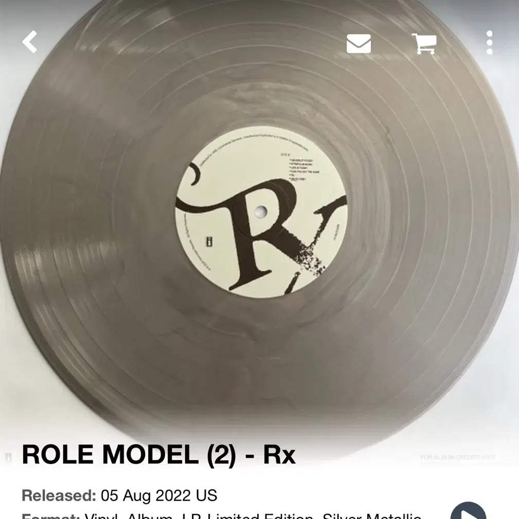 role model 롤모델 싸인 rx lp 엘피 씨디 cd 바이닐