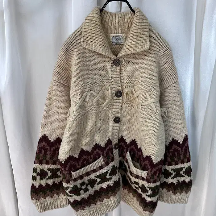 NATURAL COMFORTABLE wool cardigan