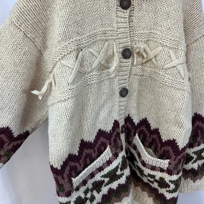 NATURAL COMFORTABLE wool cardigan