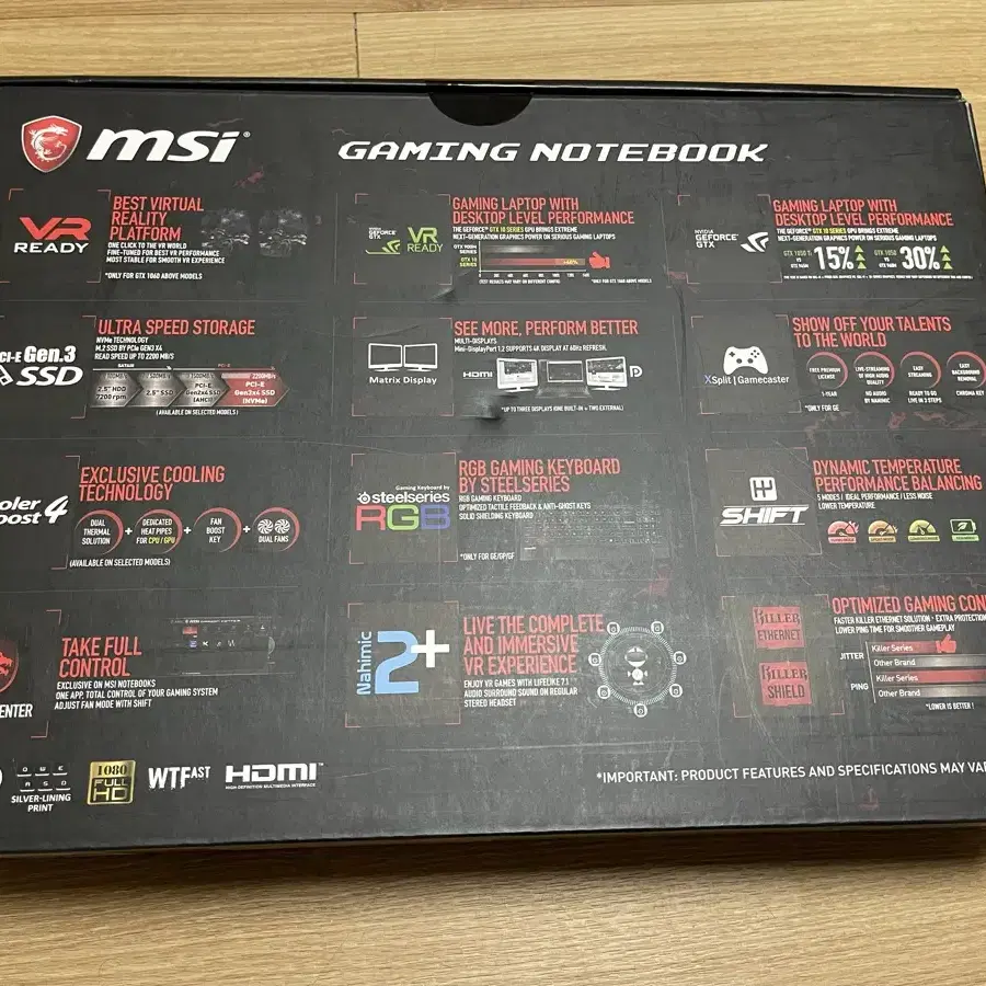 MSI 게이밍 노트북 GTX1050