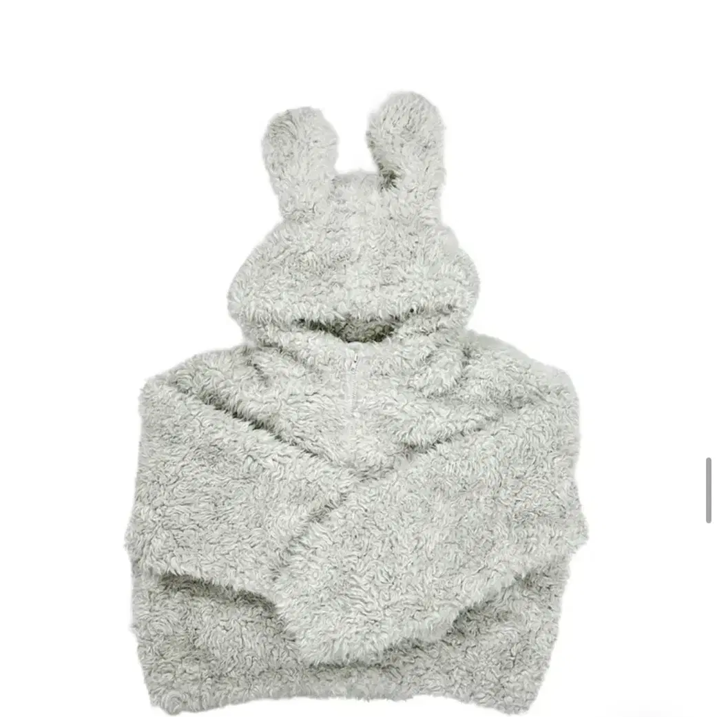 팁씨 rabbit fur hoodie