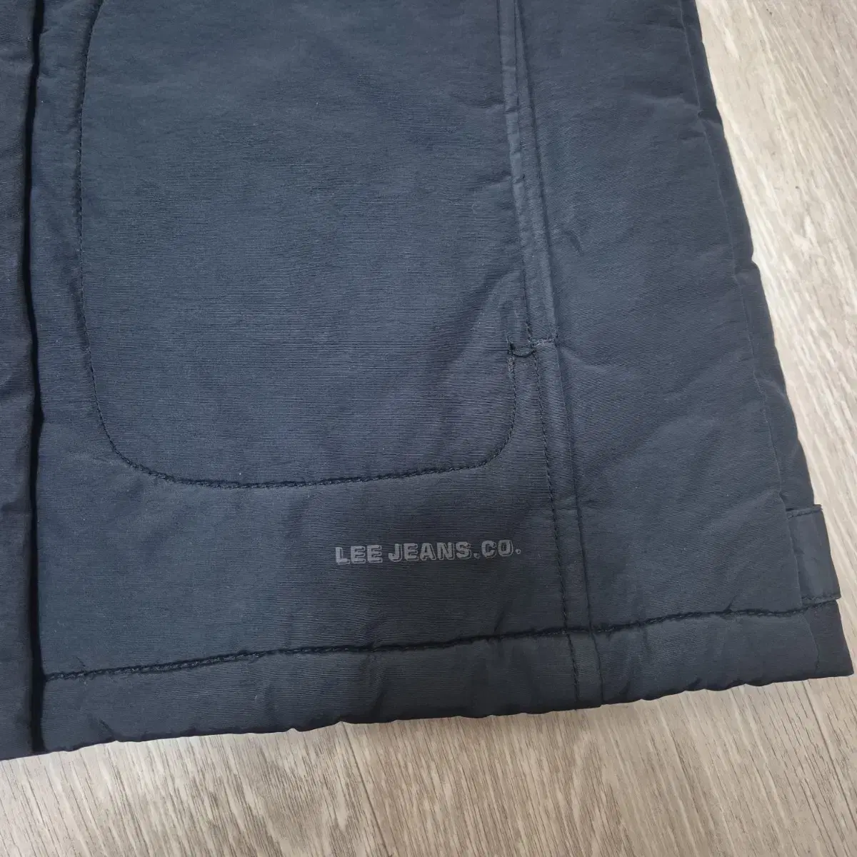 리 진스 Lee Jeans 남성 사이드라인 패딩 점퍼 다운자켓