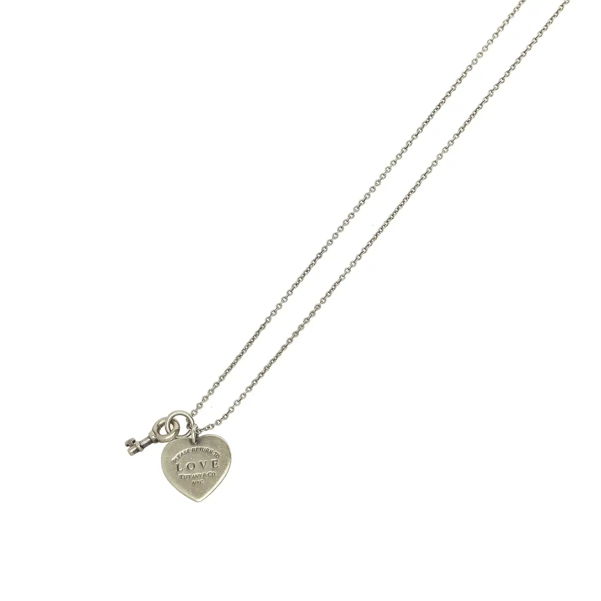 Tiffany & Co. Return to Love Heart tag key Pendant Necklace