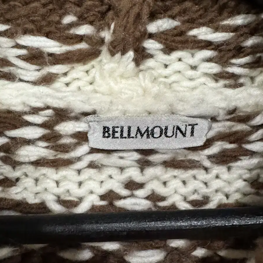 Bellmount 니트 코위찬 후드집업