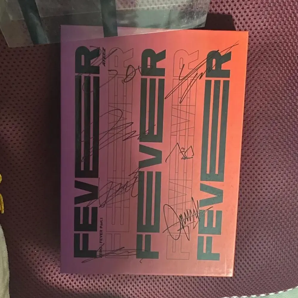 ateez 에이티즈 피버 친필 싸인앨범 판매 fever ㅂㅁ