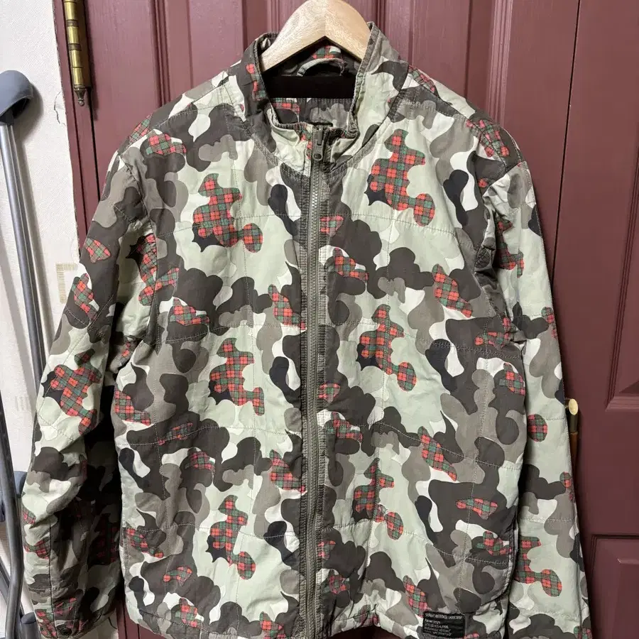 Vintage stussy camouflage parka jacket내피