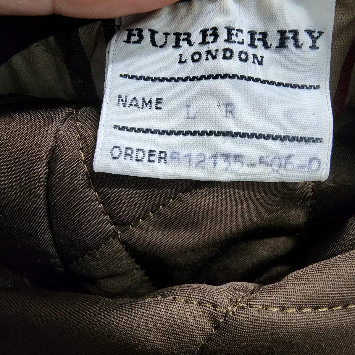 [L] Burberry 버버리 다이아몬드 퀼팅 자켓