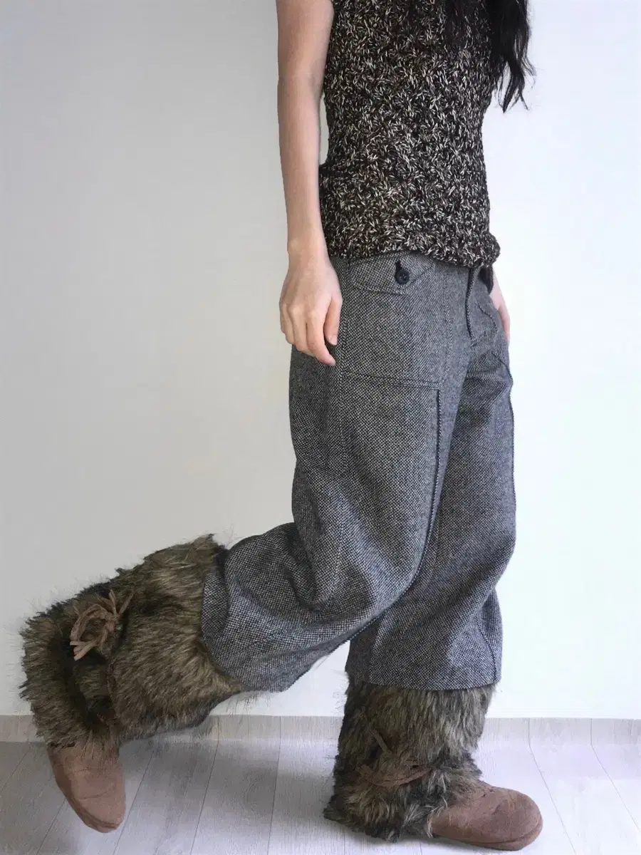 vintage wool bermuda pants