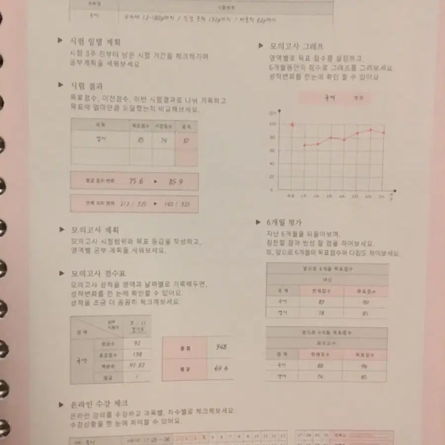 리훈 스터디 플래너 새상품