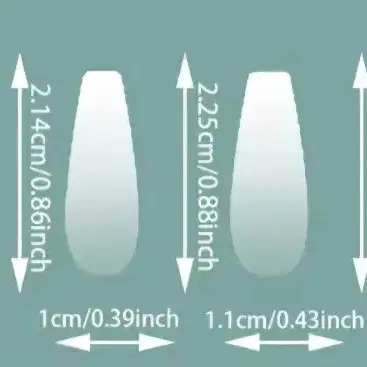 블랙 네일팁 2개 일괄