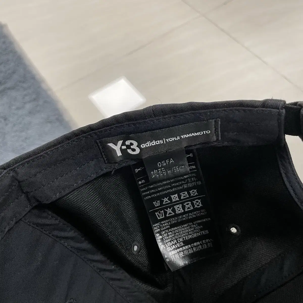 Y-3 나일론 로고 볼캡