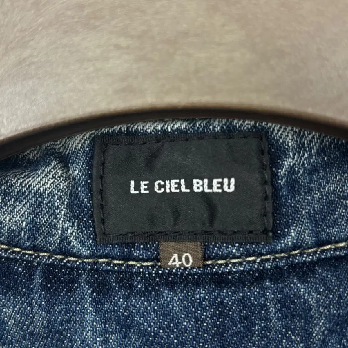 LE CIEL BLEU 르씨엘블루 데님 코트