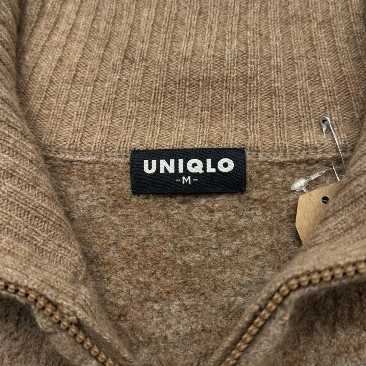 uniqlo 90s 빈티지 울 반집업 니트 스웨터