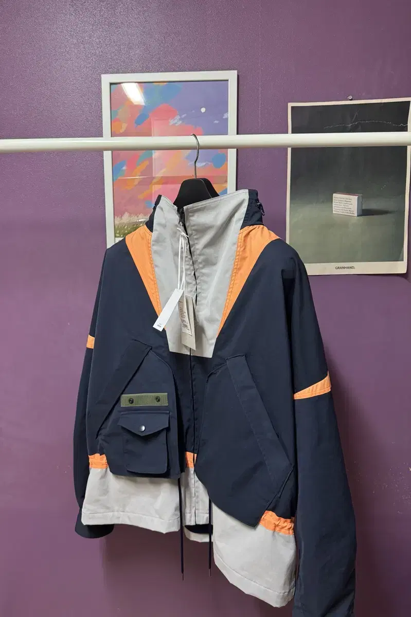 [L] 컬러 비콘 집업 kolor/beacon zip up jacket