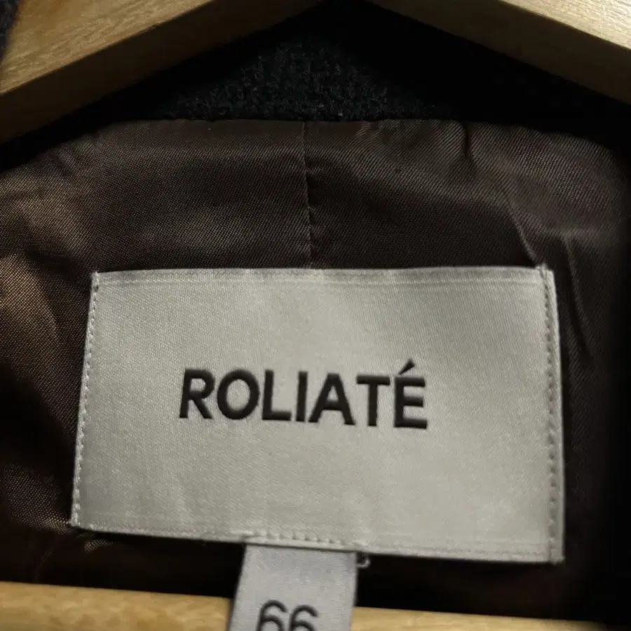 66 ROLIATE 루즈핏 울 더블 블레이저 자켓 정품