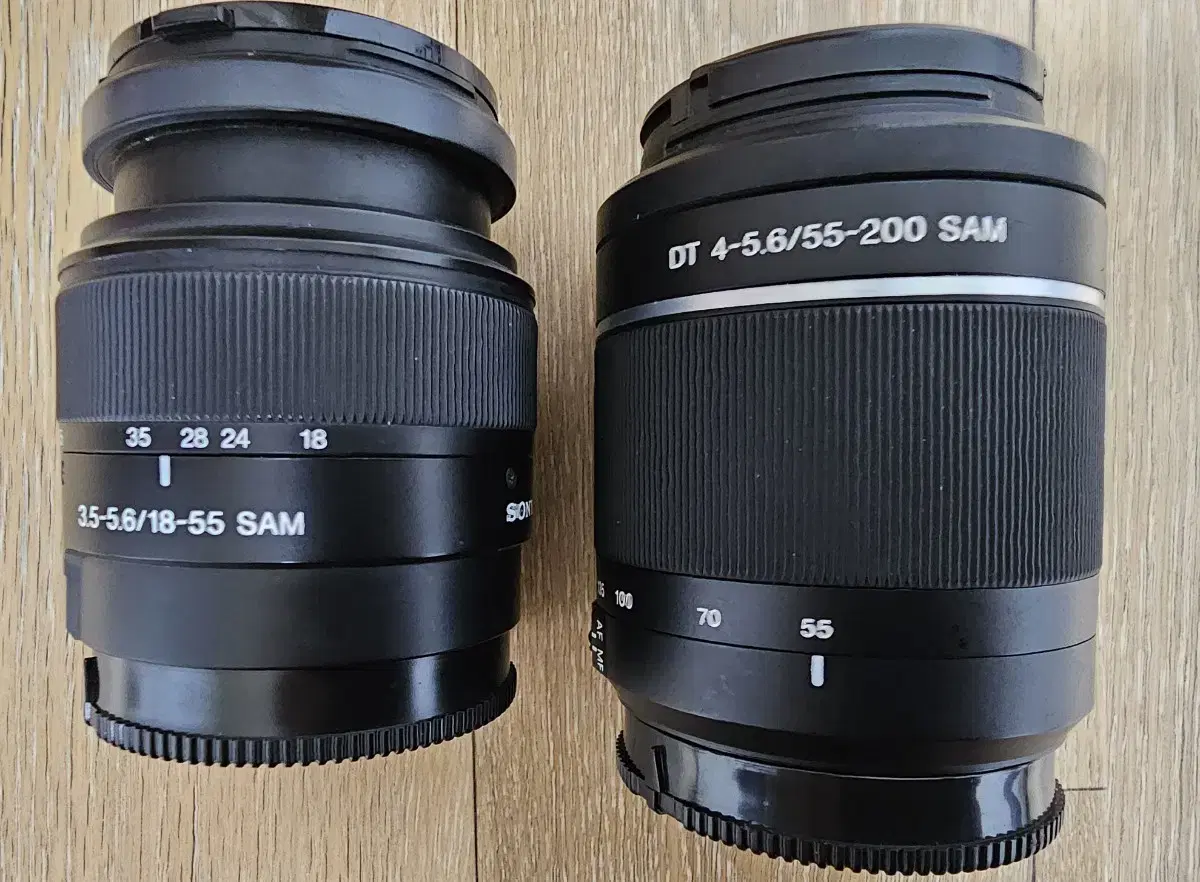 소니 18-55, 55-200mm렌즈