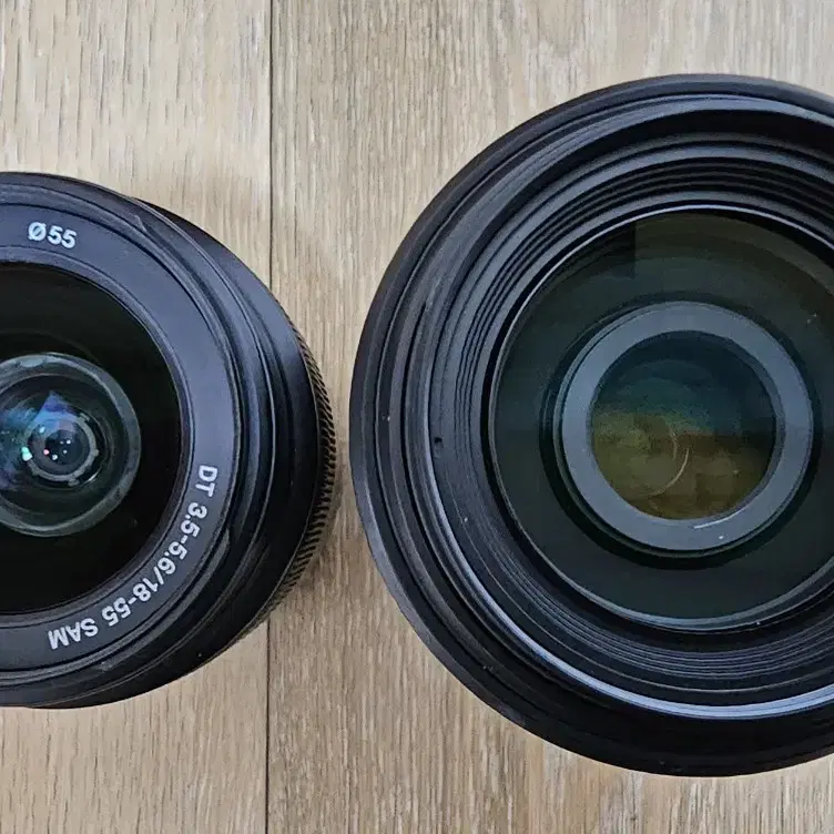 소니 18-55, 55-200mm렌즈