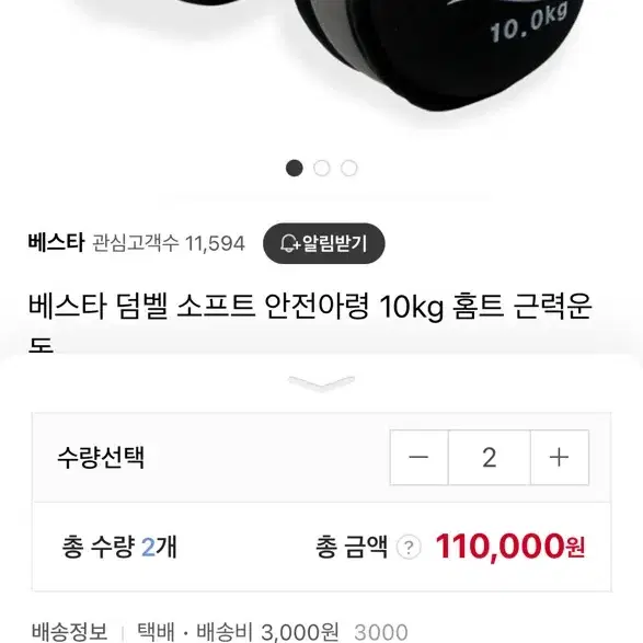 베스타 소프트 안전아령 10kg 2개 세트