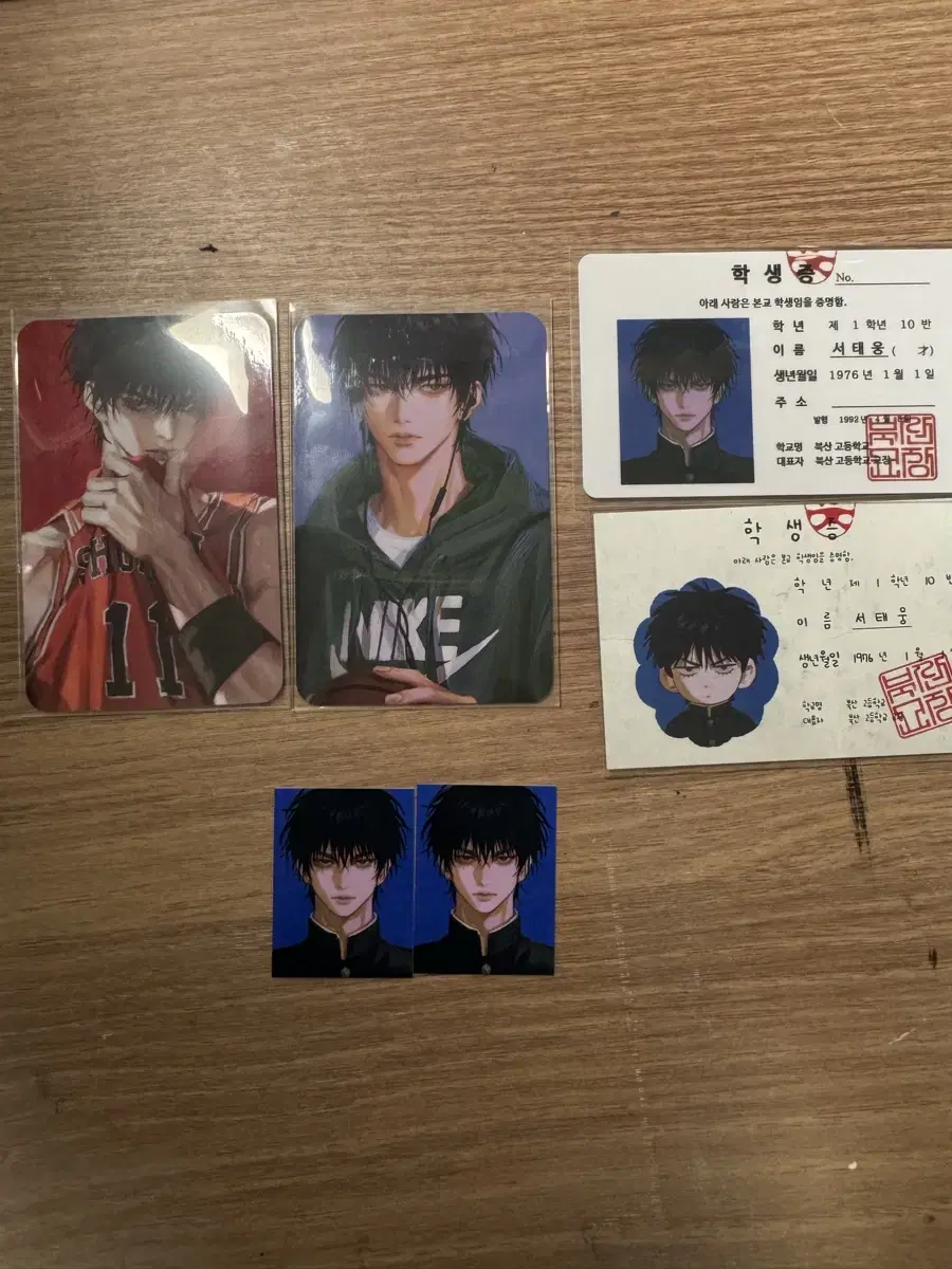 SLAM DUNK Nong Q, Seo Tae-woong photocard Full set of student ID cards