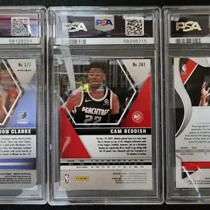 PSA 9등급 NBA 루키 카드 3종 랏 (일괄)