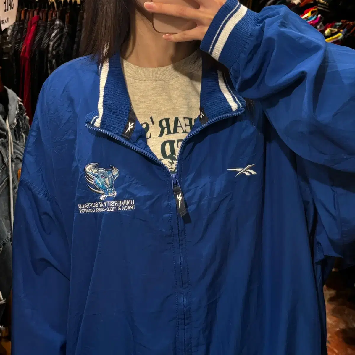 [HI] REEBOK 리복 바람막이 블루 2XL