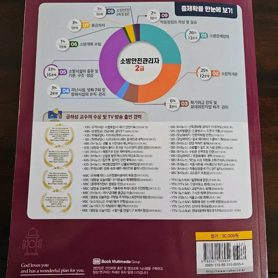 2025년 소방안전관리자2급 이론및 기출문제 공하성 저